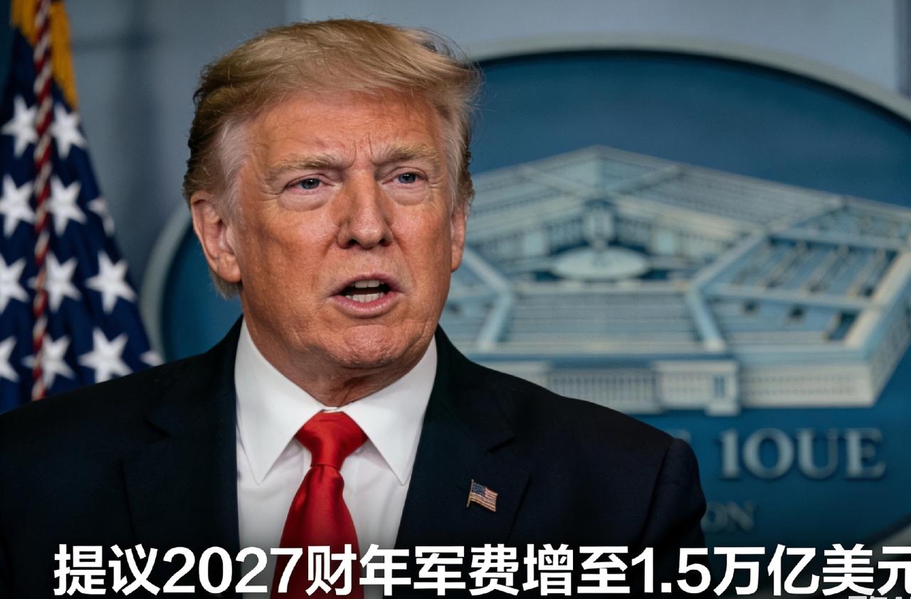 特朗普提议2027财年美国军费增至1.5万亿美元，增幅达五成
 
当地时间1月7