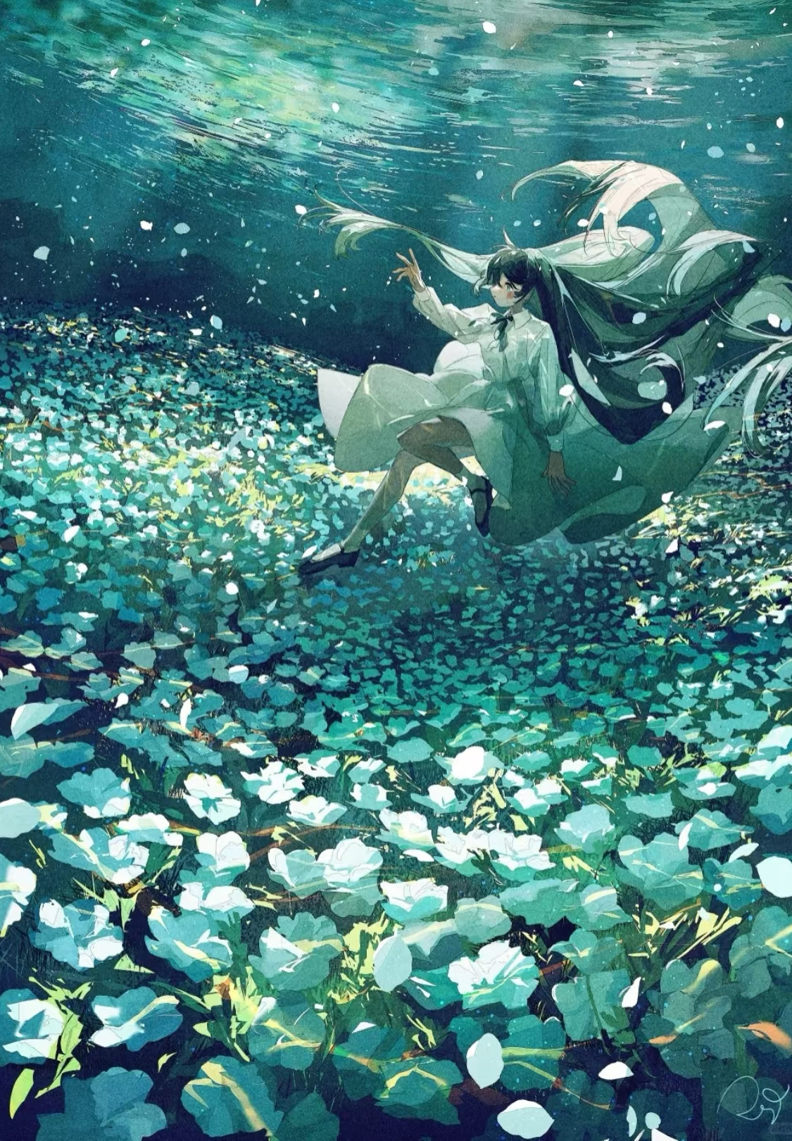 审美提升丨宝藏插画师：potg绿色真的好美啊啊啊！🍃 ​​​
