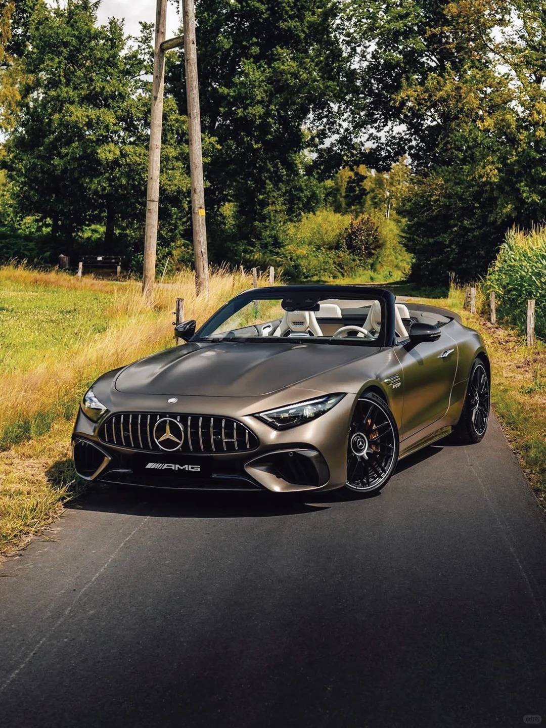 好秋天的一辆SL，周六早上好绝美车片 （图源网络，侵删） ​​​