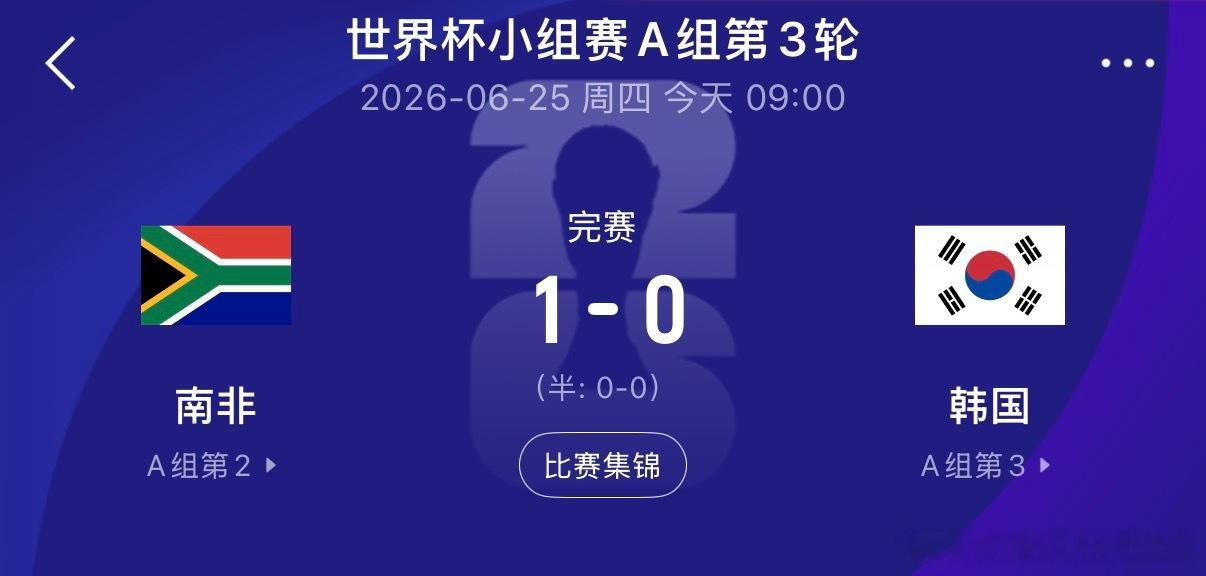 韩国打平就出线，最终又爆冷输球！！！南非vs韩国世界杯前瞻