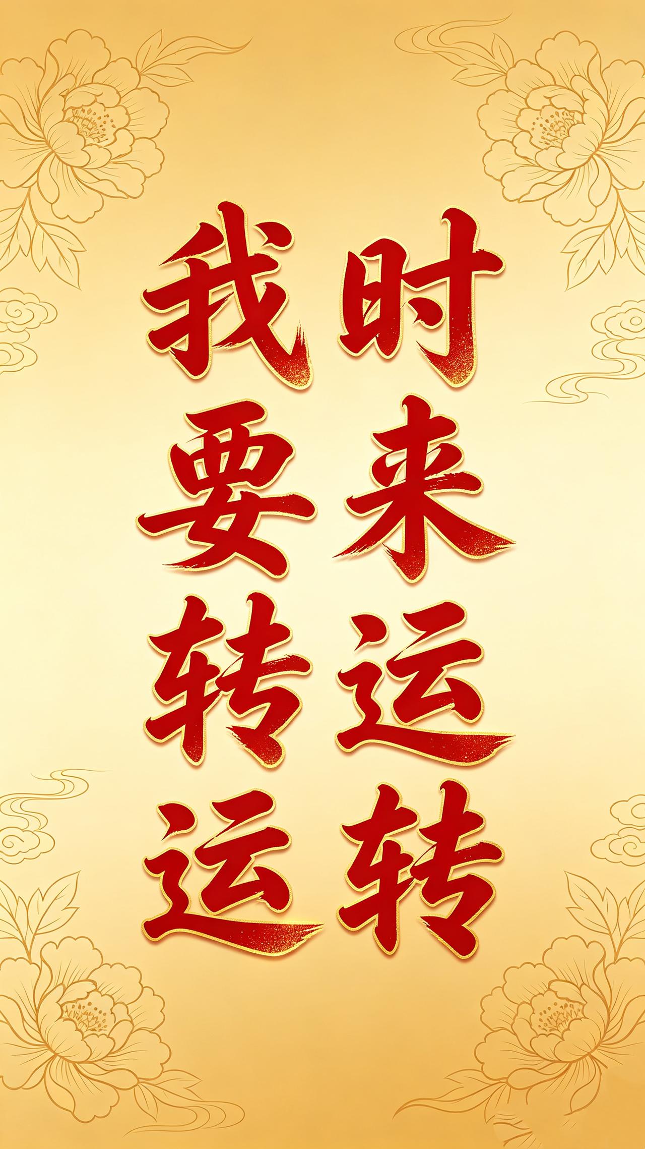 今天大声的对自己说一声：
“我要转运，时来运转！”
生活再难，也别认怂。
真正困
