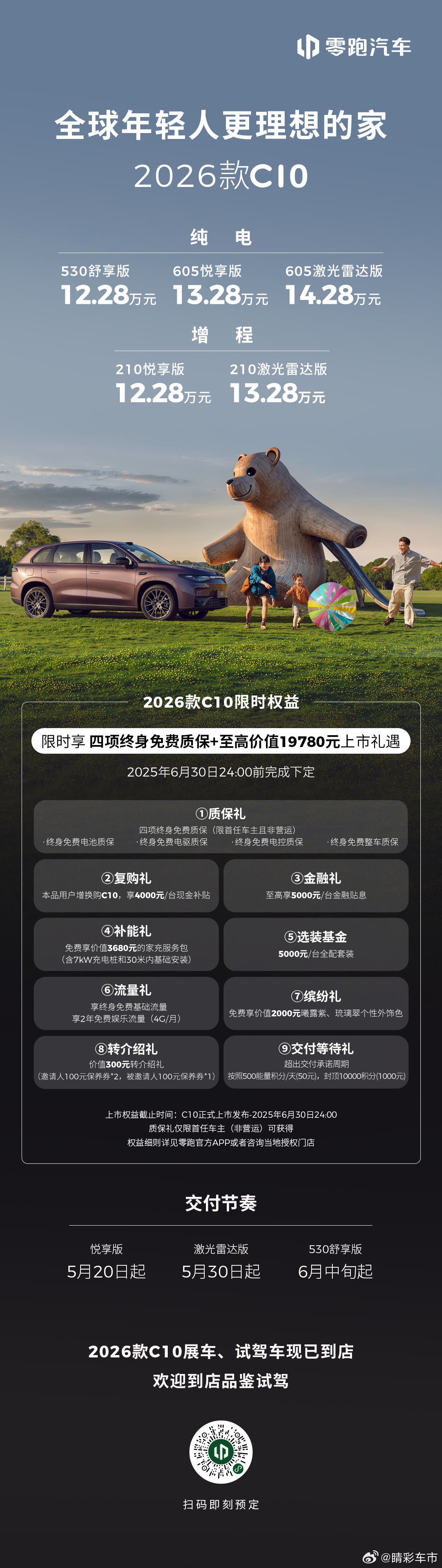 2026款零跑C10 现已开售！ 全国指导价12.28-14.28万元现在下定限