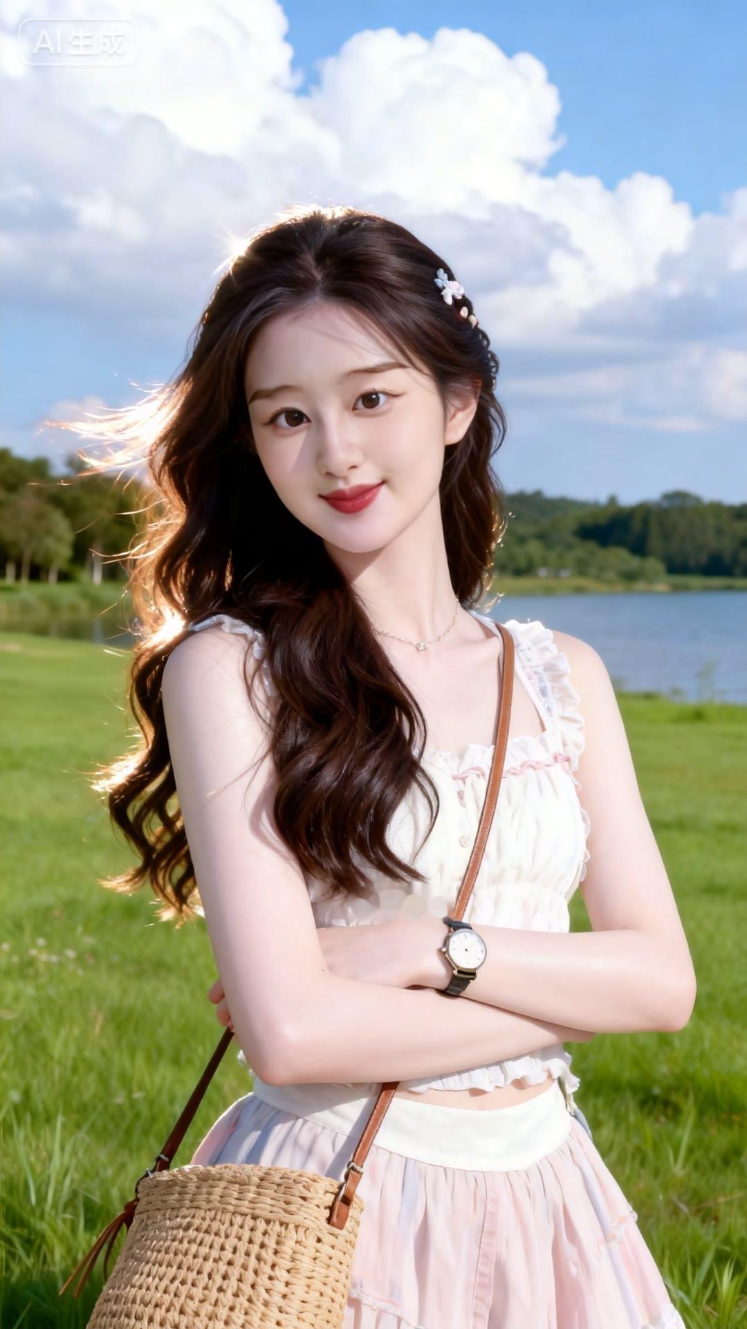 夏日清新少女，绿野仙踪，自然与甜美并存