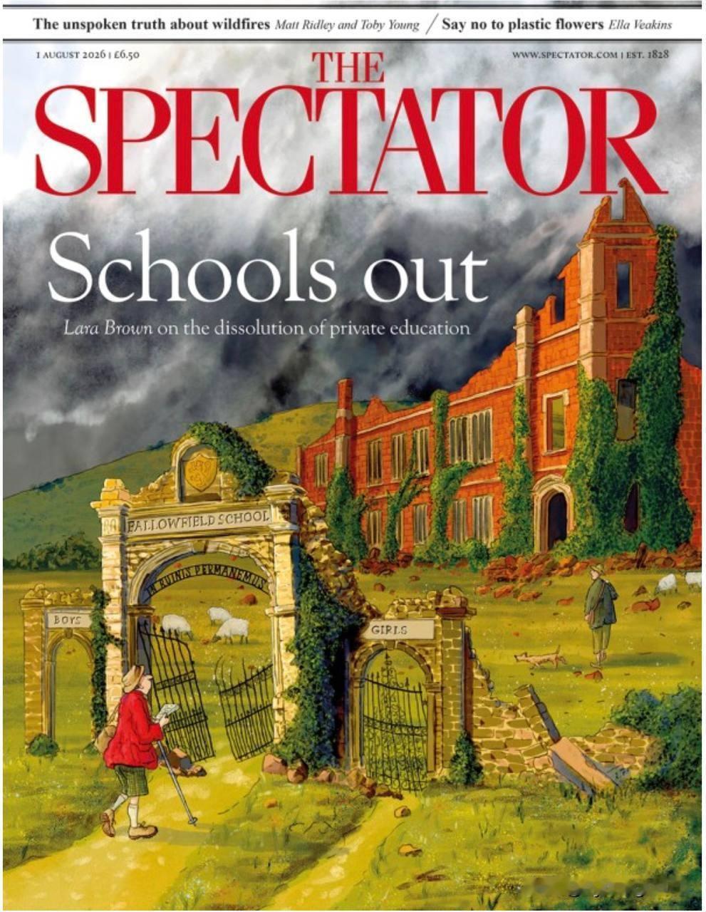 🇬🇧最新一期的《旁观者》（*The Spectator*）杂志聚焦于英国私立
