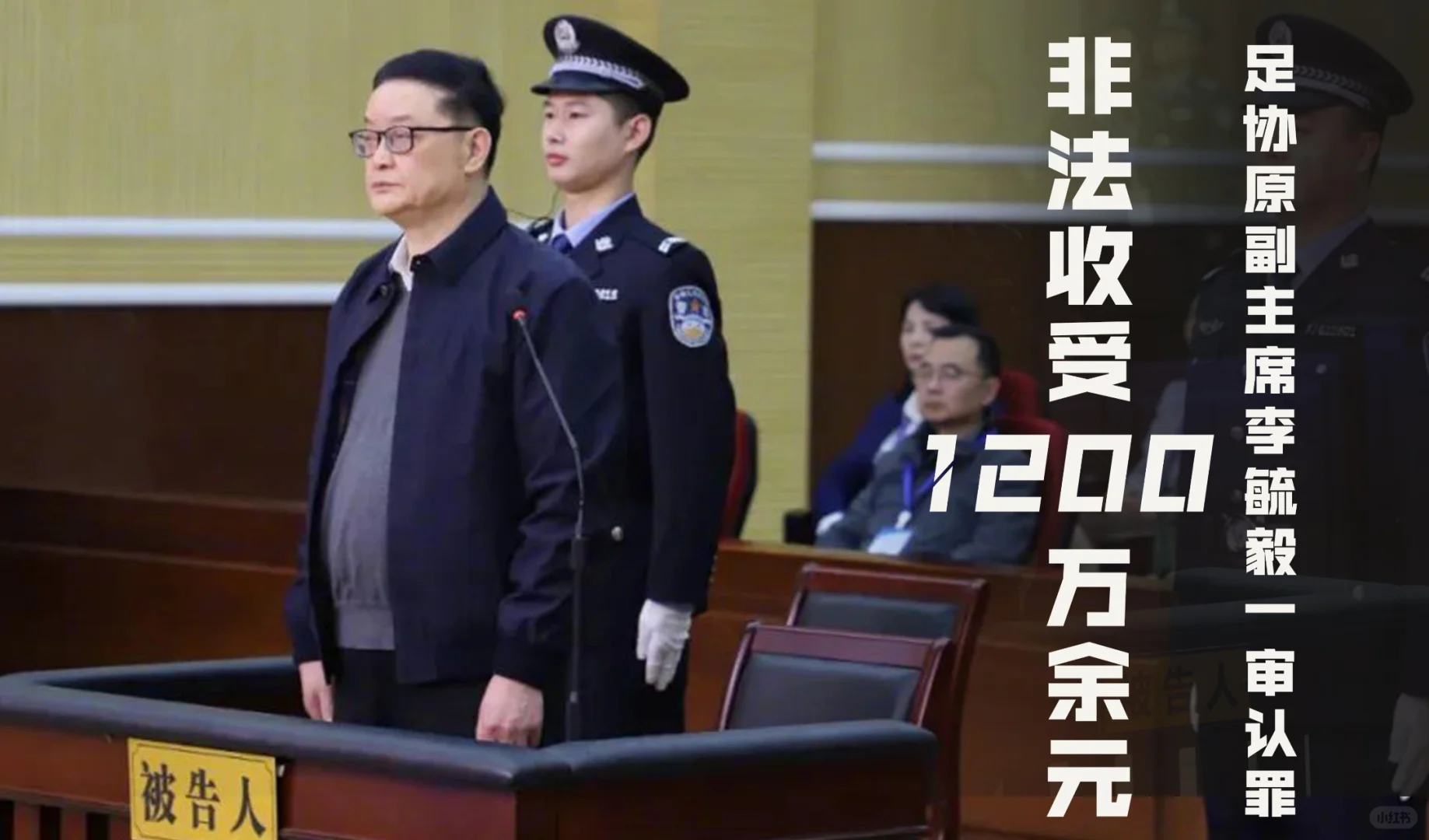 原中国足球协会原副主席李毓毅因受贿被湖北荆州市中级人民法院判处有期徒刑...