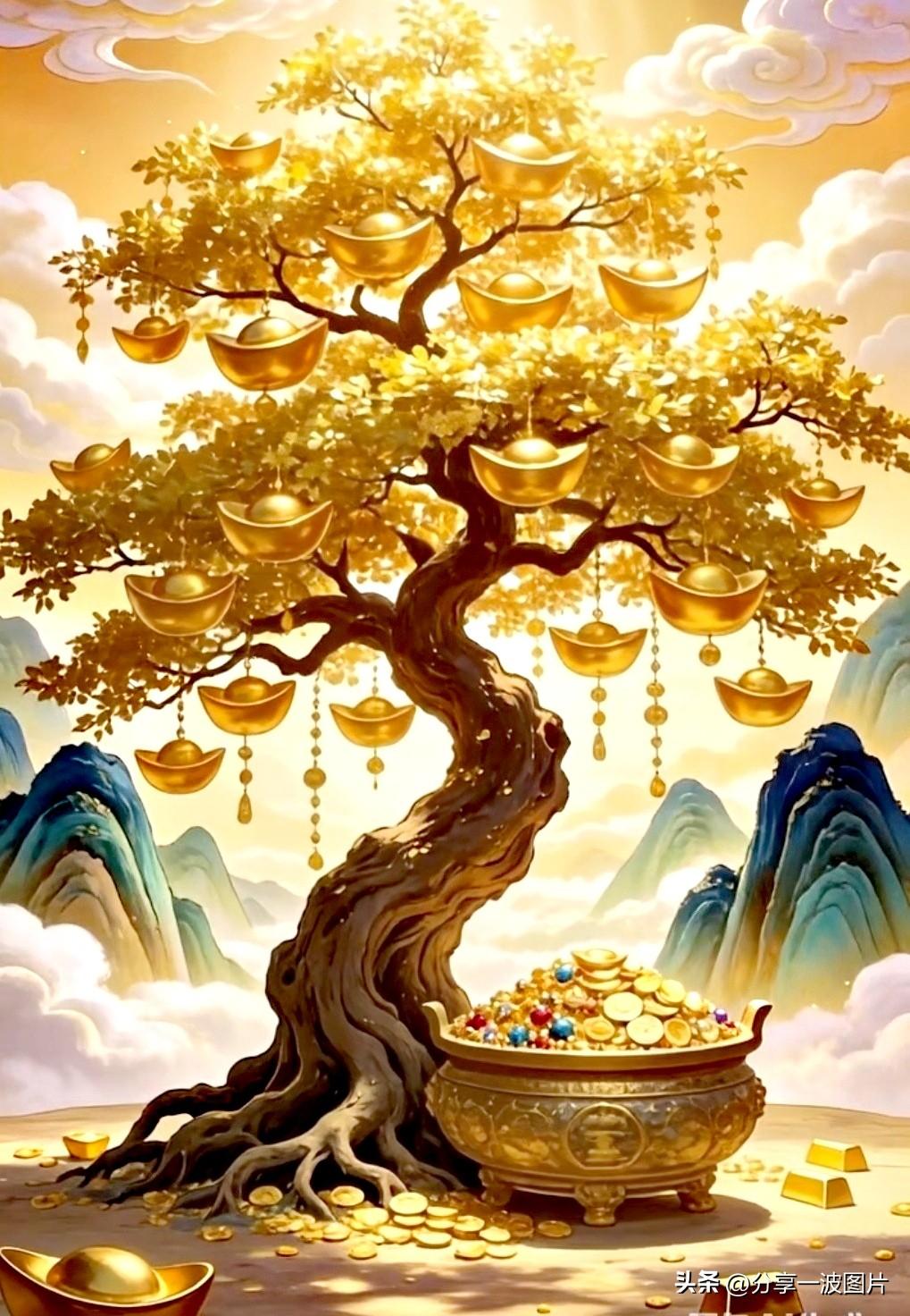 家有发财树，财源挡不住。