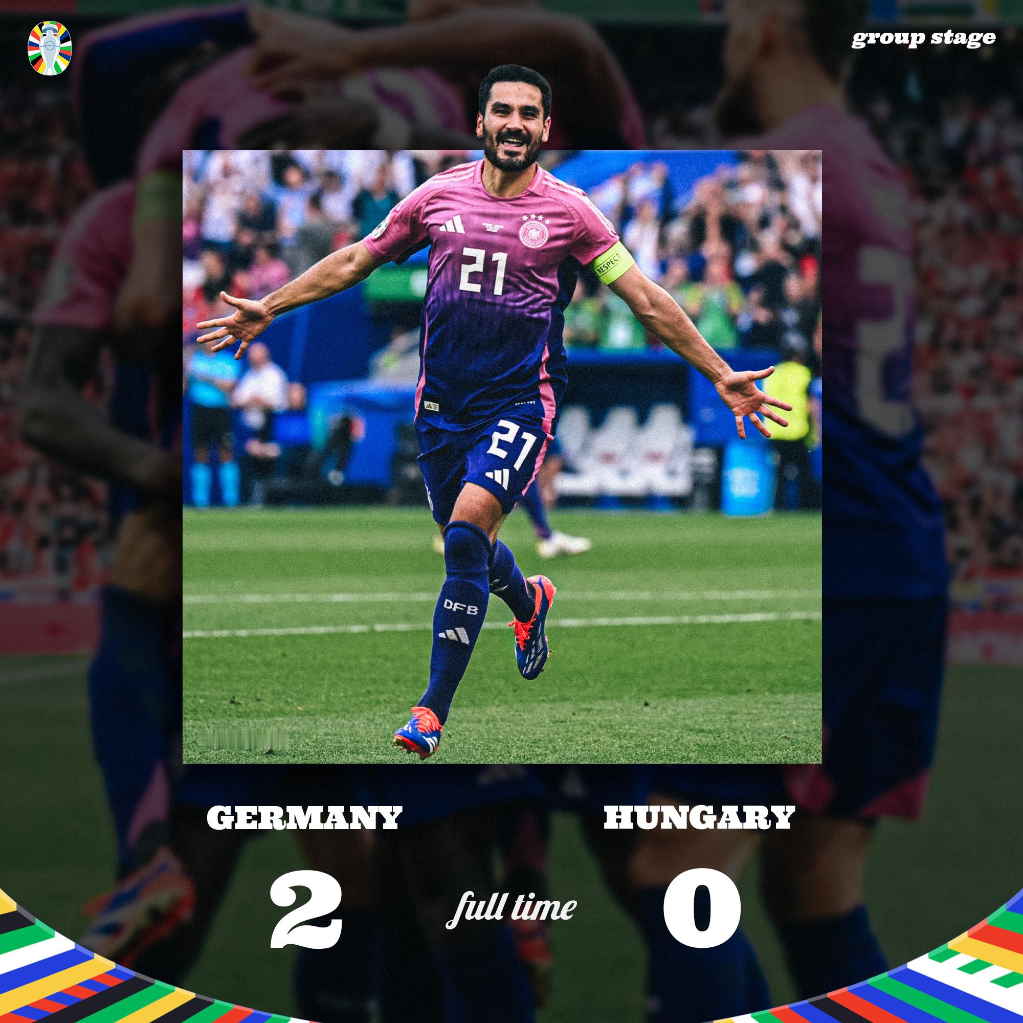FT | 德国 2-0 匈牙利🇩🇪#德国2比0匈牙利##京多安传射##欧洲杯