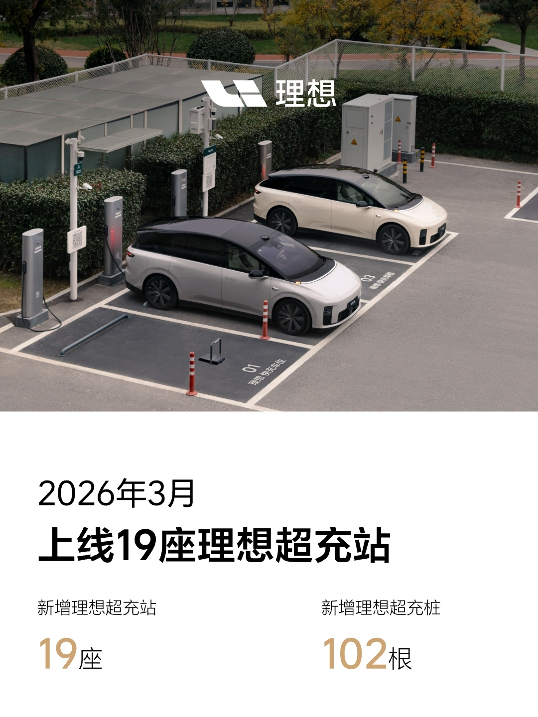 理想超充3月份成绩单来了，新增了19座理想超充站，并且充电地图也有持续更新。截止