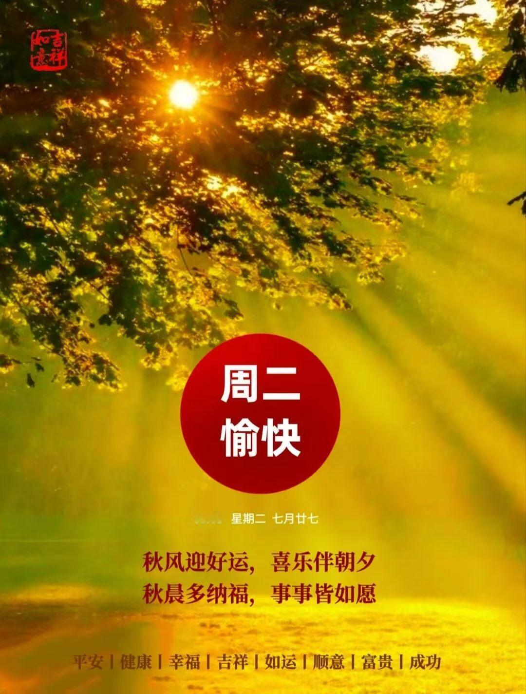 你每天快乐吗？

世间万般美好
带着善意出发
所得皆所愿
所遇皆温柔🌷
好好享