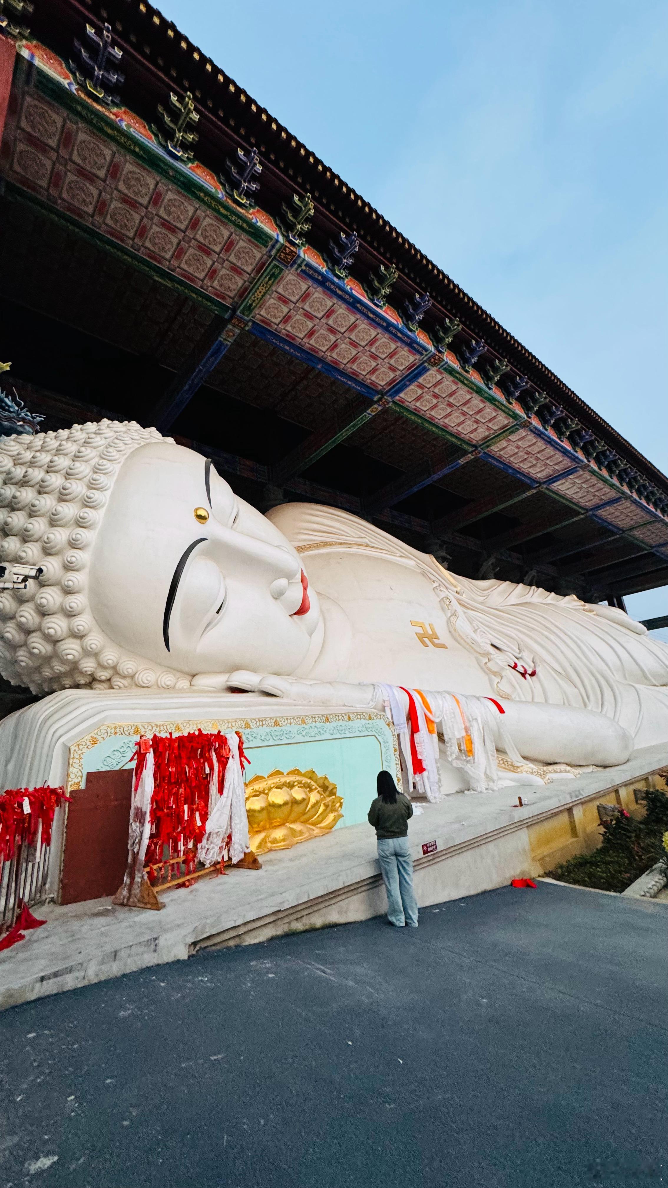 2025年3月1日，四川第七站  罗汉寺（卧佛）据说这是世界第二大的纯白卧佛，长