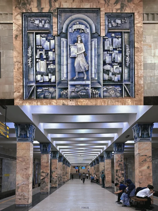 乌兹别克｜堪比艺术宫的中亚最古老地铁