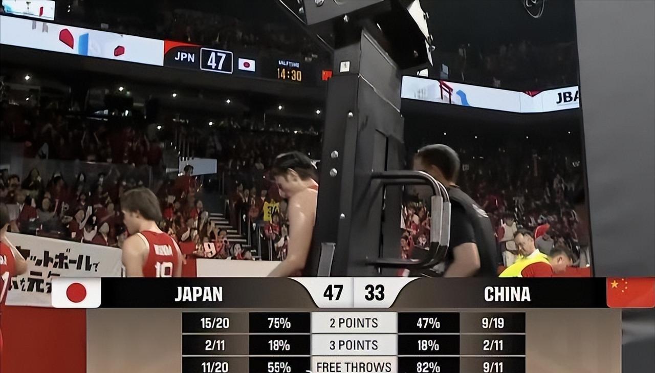 半场输14分，中国篮球真的到了最危险的时刻。

就这个半场而言，日本队打的是现代