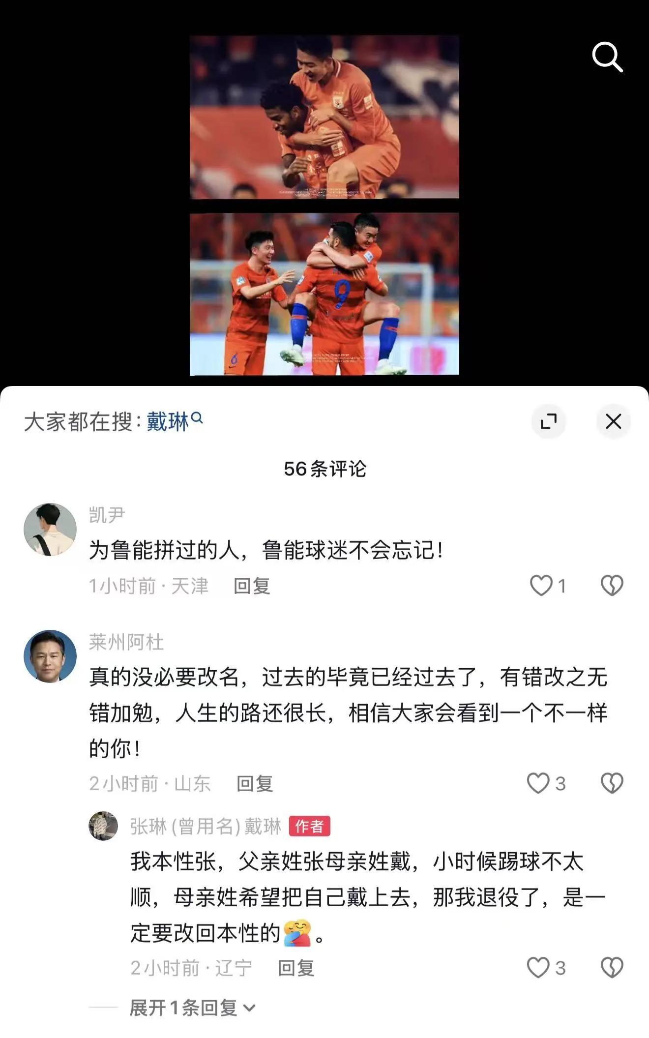 戴琳回应改名：我本姓张，退役了自然要改回本姓 