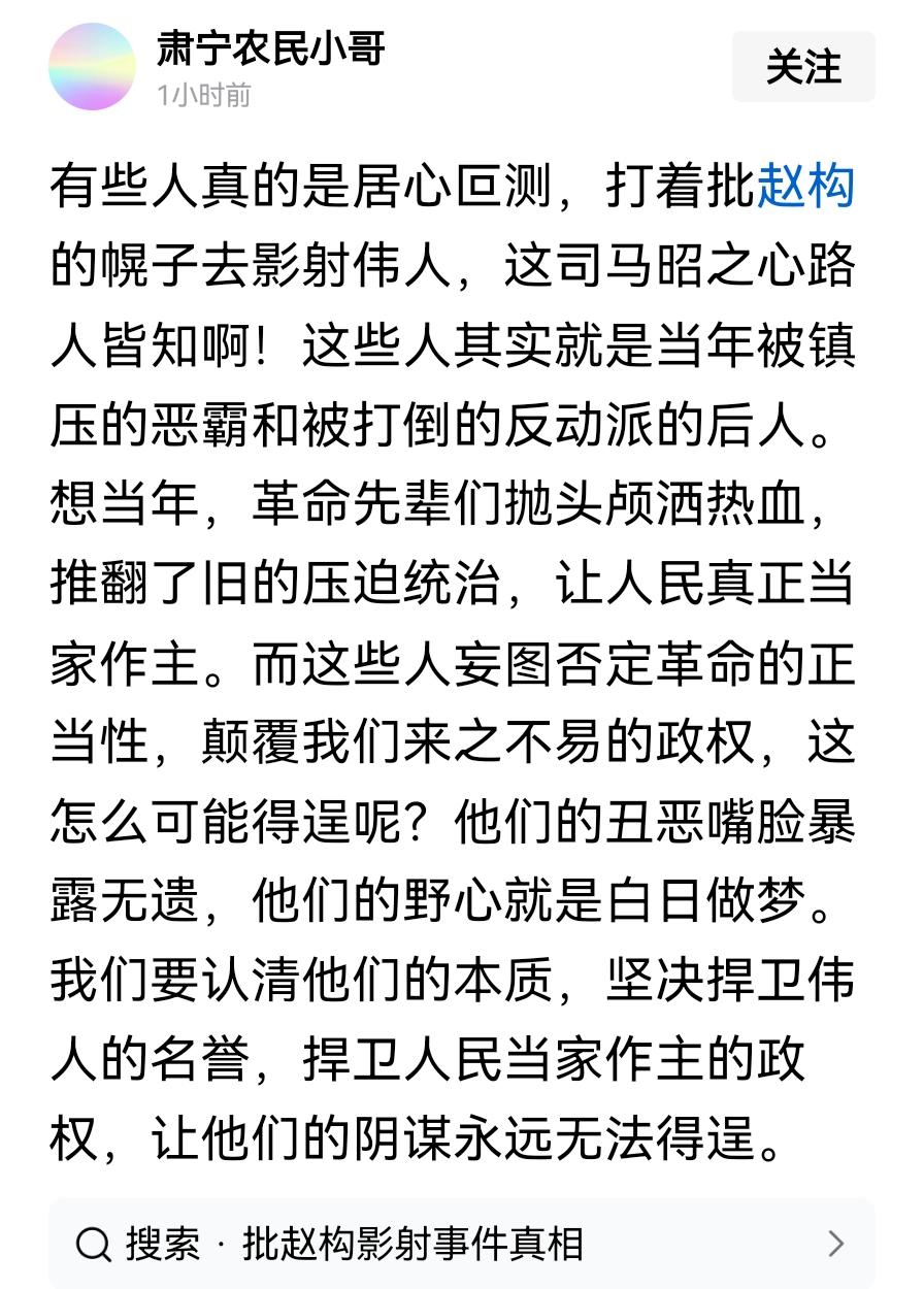 你这么会有这种想法啊？你这是反动啊。你的意思他们相似还是相像？还是做过类似的事？