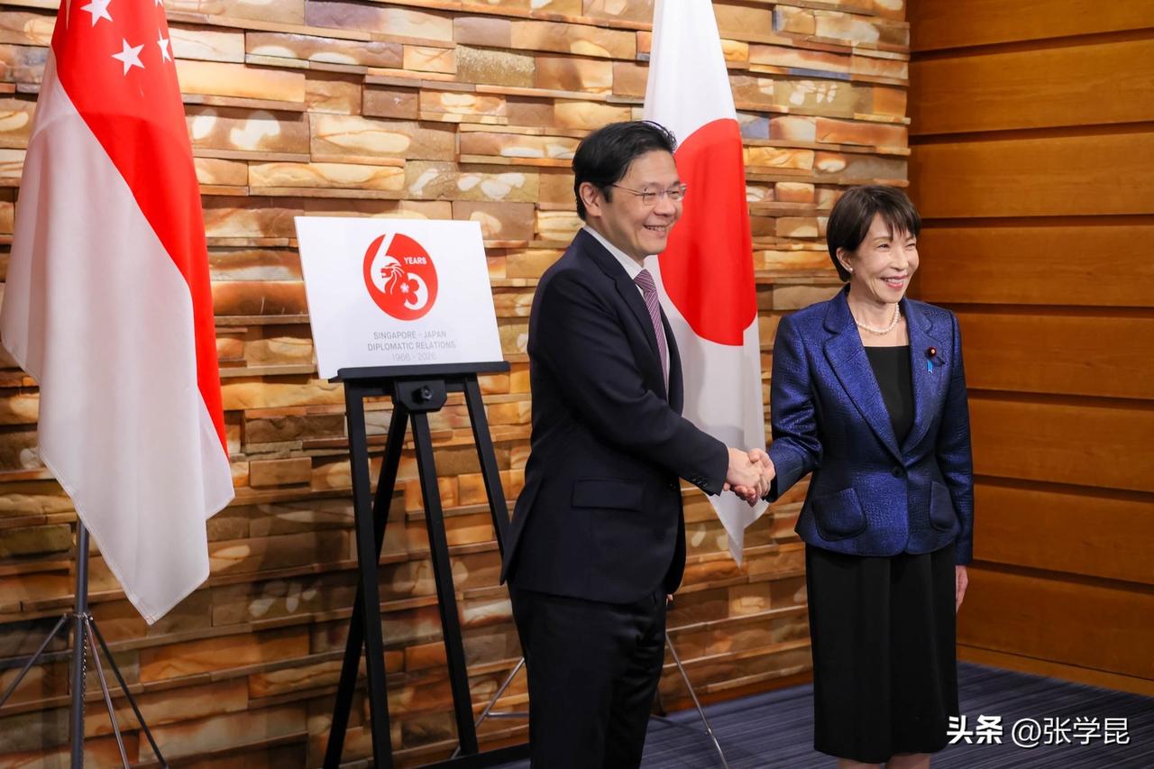 日本首相高市早苗今天发文说：“今天，我与新加坡总理黄循财举行了首次首脑会谈。黄总