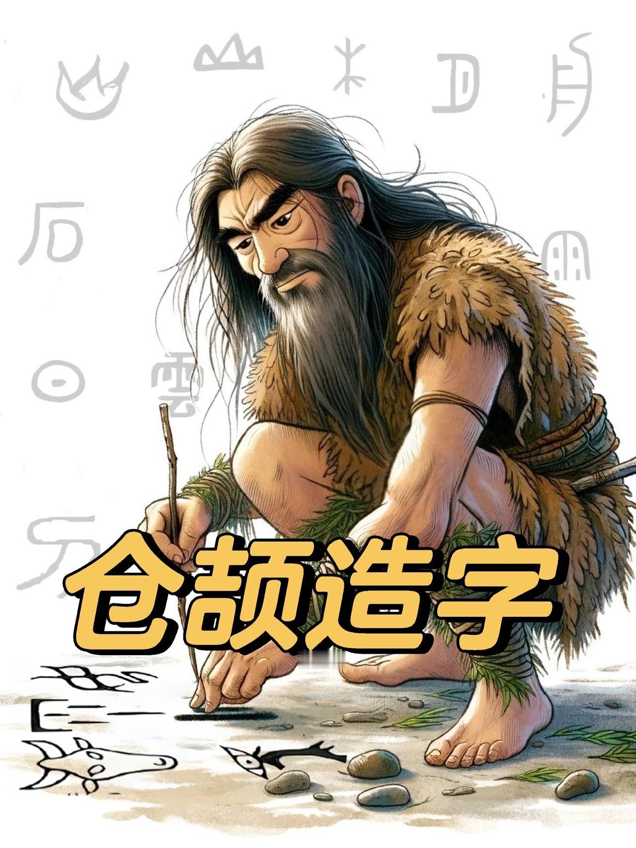 仓颉是黄帝时期的史官，被尊为“造字圣人”“中华文字始祖”。他观鸟兽足迹、察万物形