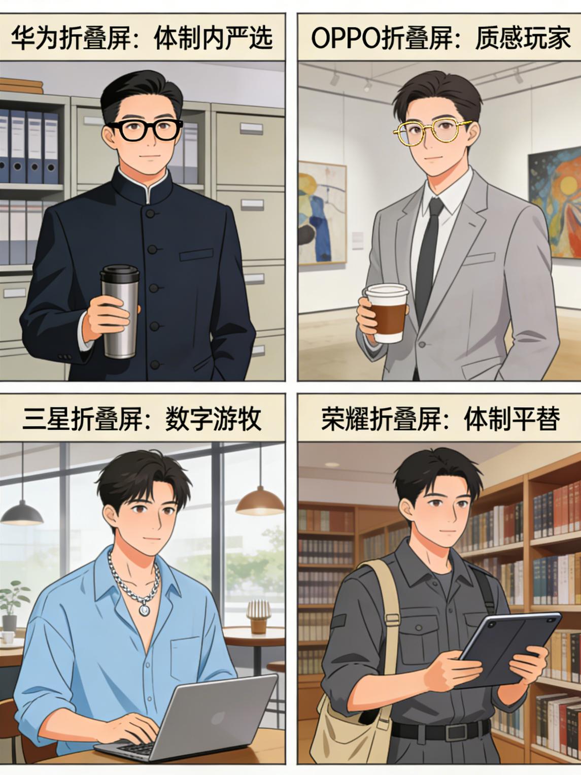 体制内和体制外的都用的啥折叠屏？
突然发现一个规律：不同人选的折叠屏，真的能看出