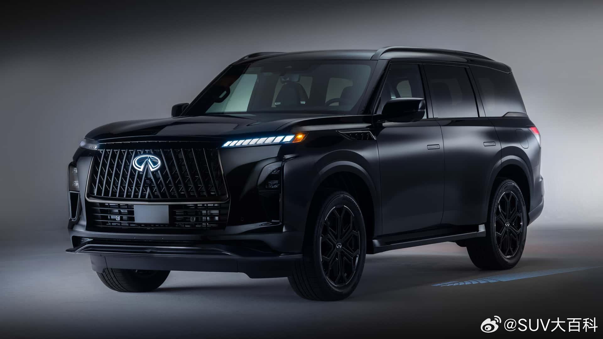 英菲尼迪[超话] 上新2026款qx80 Sport，不仅拥有黑色套件，还配备全