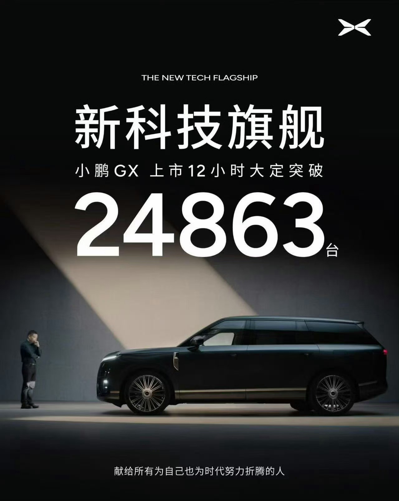 小鹏GX上市12小时大定突破24863台，三个月多了，半天定出去的量还没交完？ 