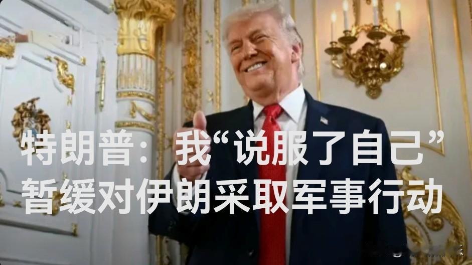 特朗普：我“说服了自己”暂缓对伊朗采取军事行动

   据外媒报道当地时间1月1