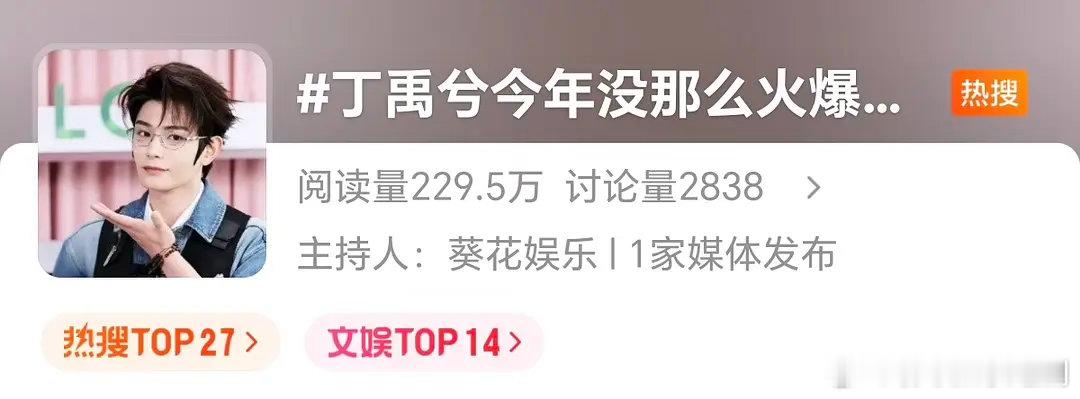 面对相关舆论，丁禹兮发文作答 