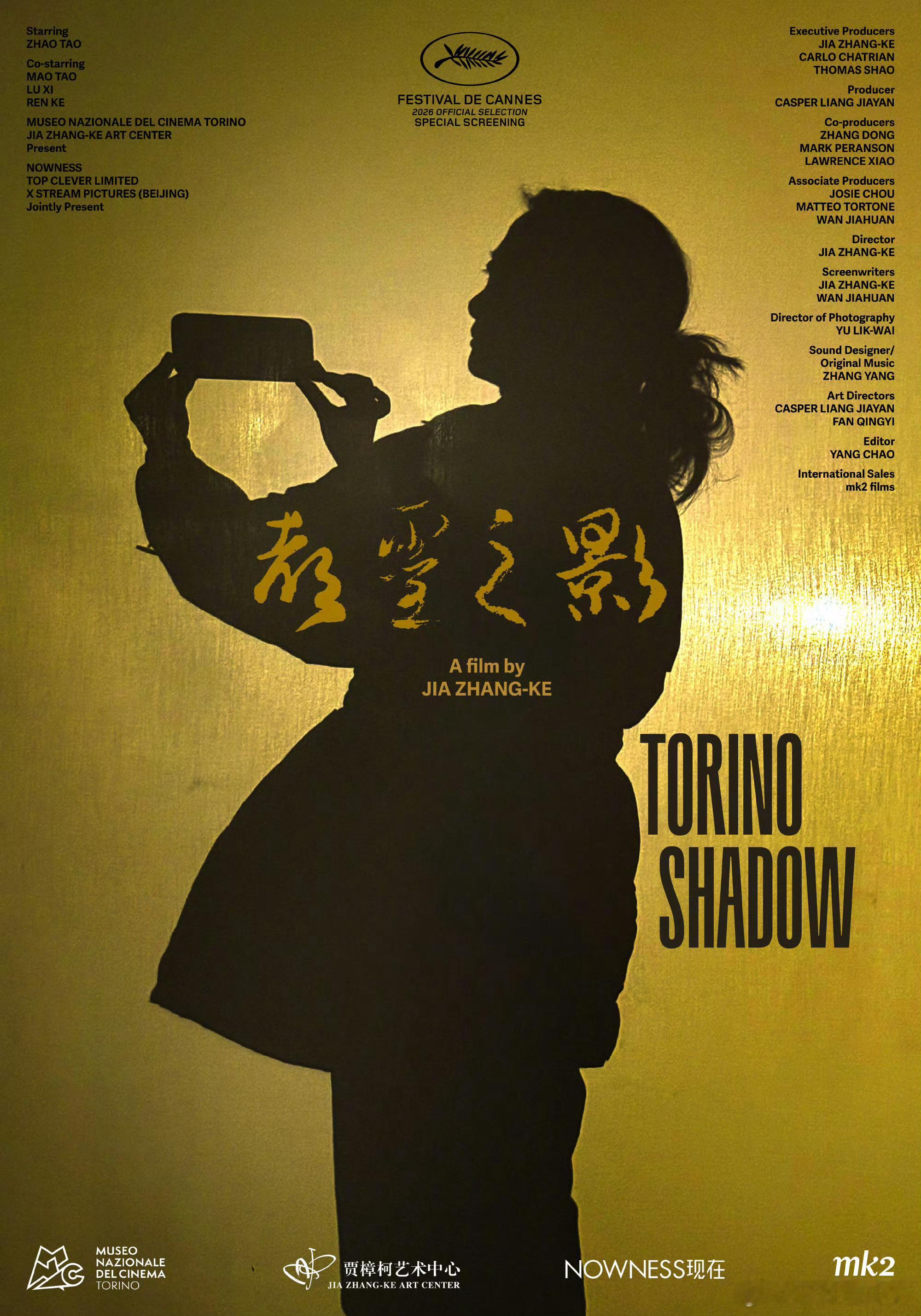 贾樟柯短片国际海报 贾樟柯执导短片《都灵之影》发布国际海报，将作为特别展映影片于