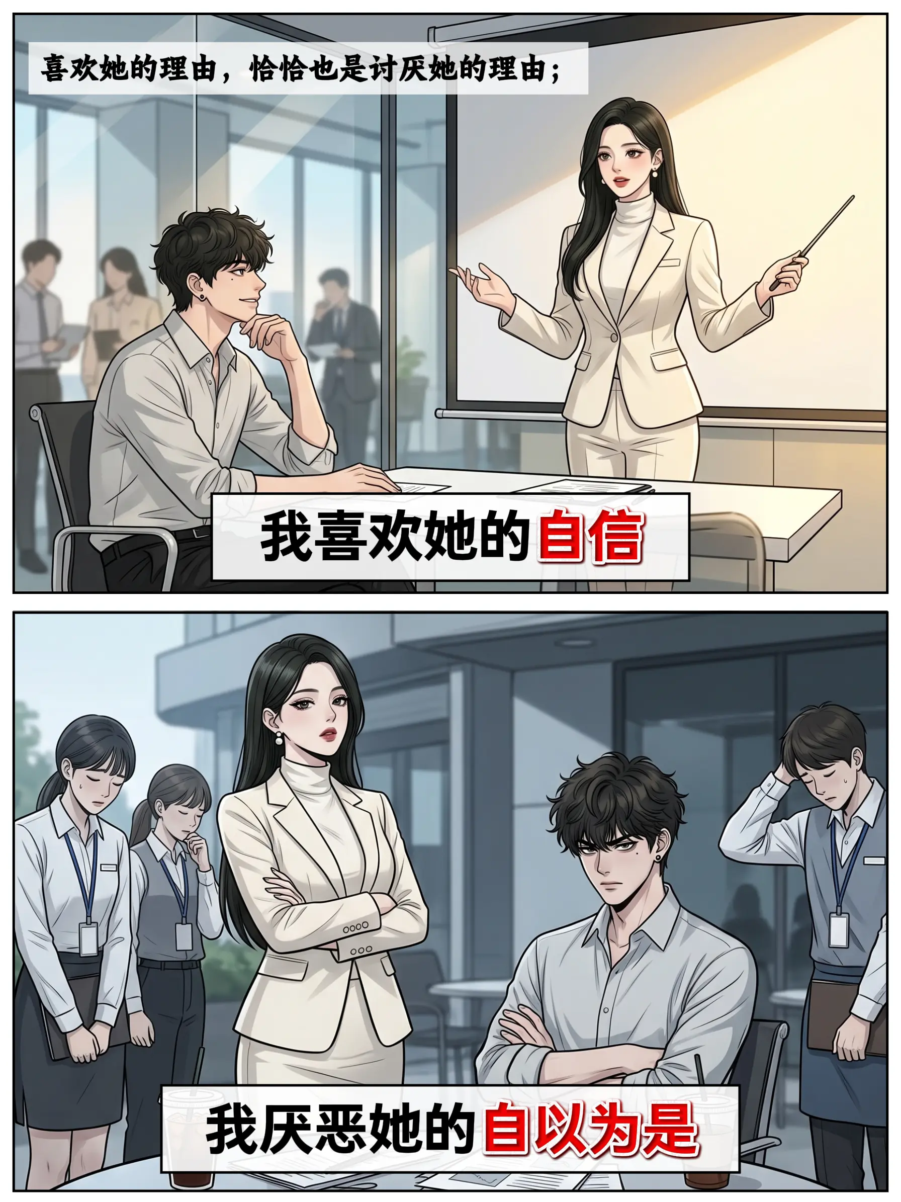 “鸿蒙生两仪，恨为爱之极”“喜恶同因，瑕瑜互见”