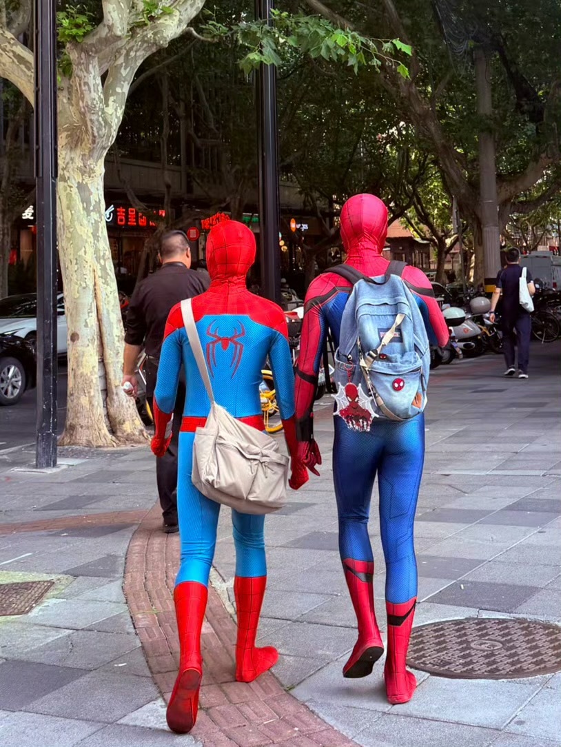 在街头发现两只蜘蛛🕷️ 蜘蛛侠：崭新之日