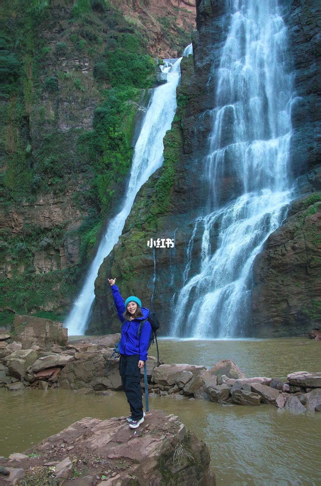 藏在昆明周边⛰️楚雄深山峡谷的三潭瀑布