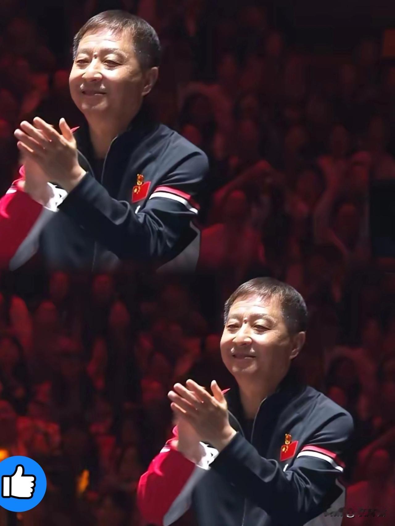 向鹏拿下雨果：
陈振江教练终于笑了

决胜局雨果追到4-6，向鹏手都
紧了，陈指