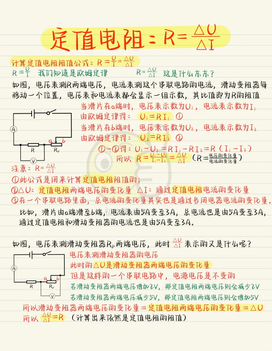 欧姆定律：拓展公式，你们老师讲过没❓