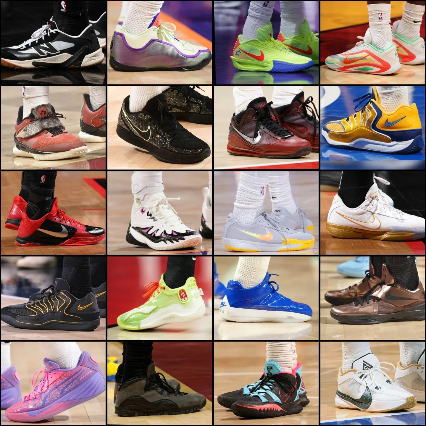 昨天上脚的18双球鞋，哪双最好看？ 