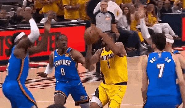 顶级享受，有福了托平[二哈][二哈][二哈]NBA总决赛雷霆vs步行者 ​​​