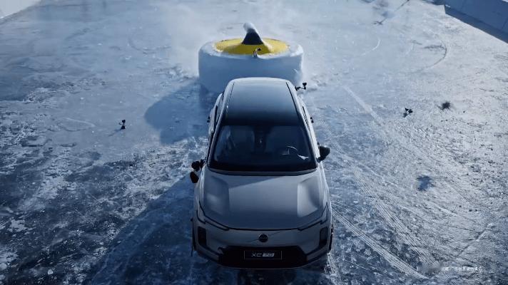 五年了沃尔沃总裁怎么还在玩命 总裁亲自开车撞冰壶！-20°C极寒，6.5吨实心冰