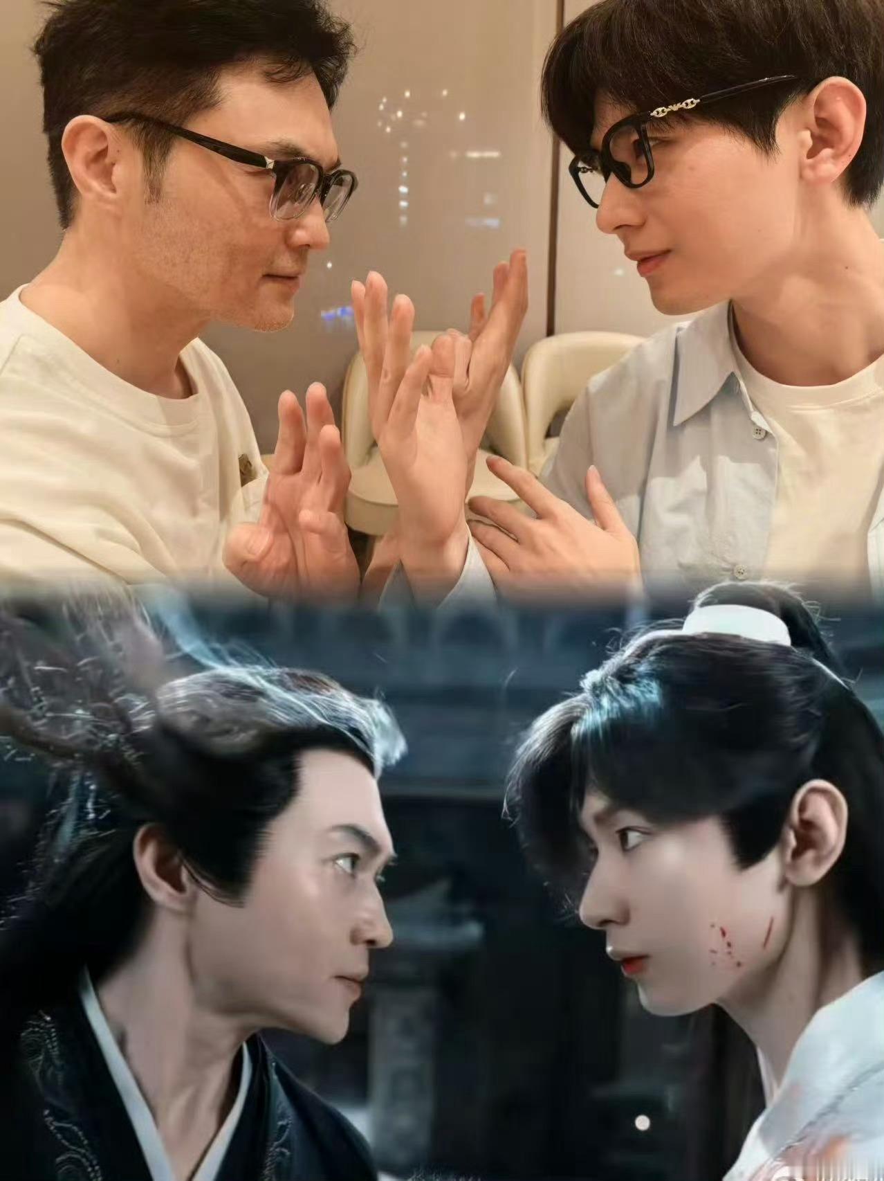 张智霖成毅合照梦回赴山海[好爱哦][好爱哦] ​​​