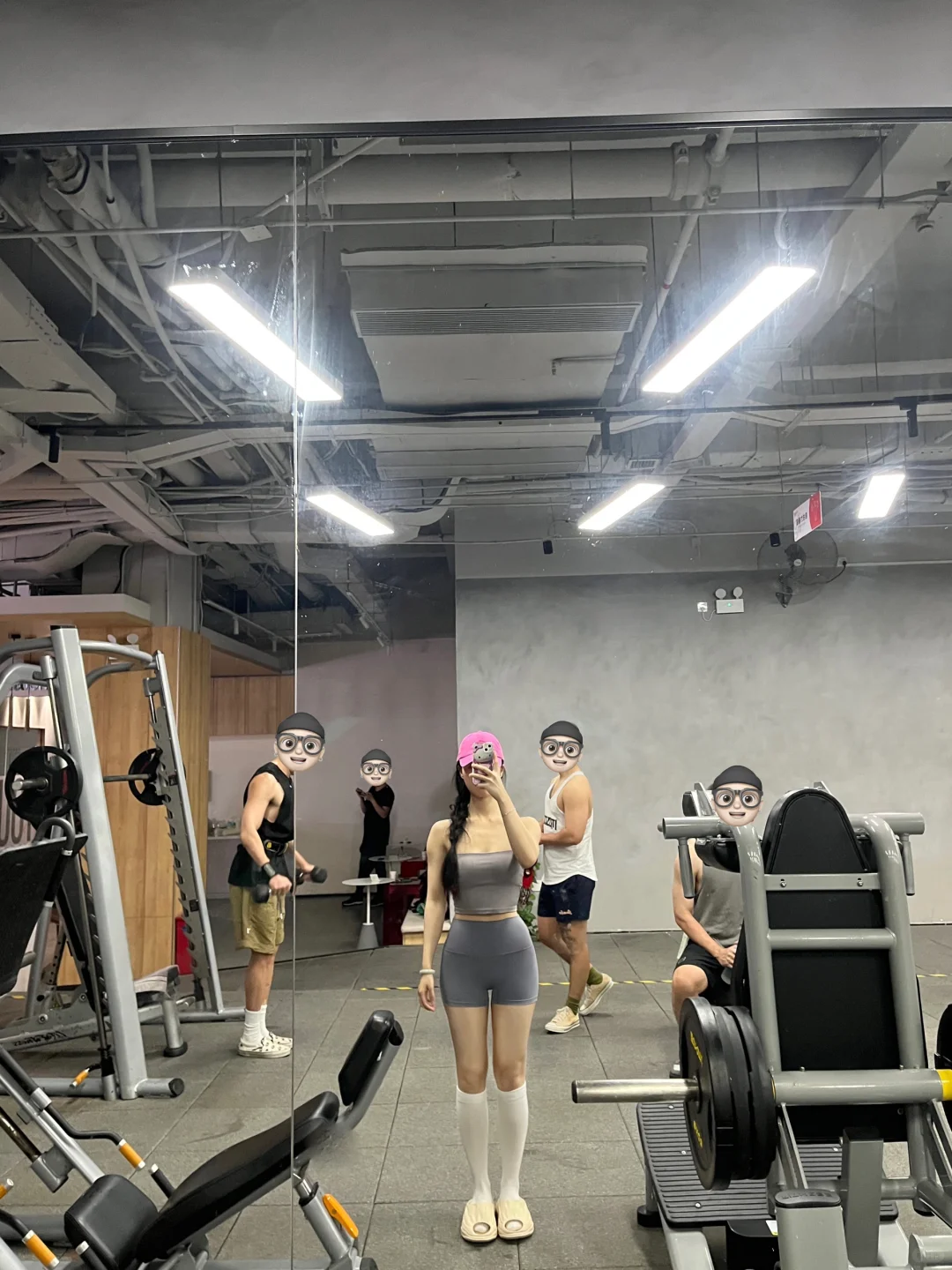 健身房里的几种人