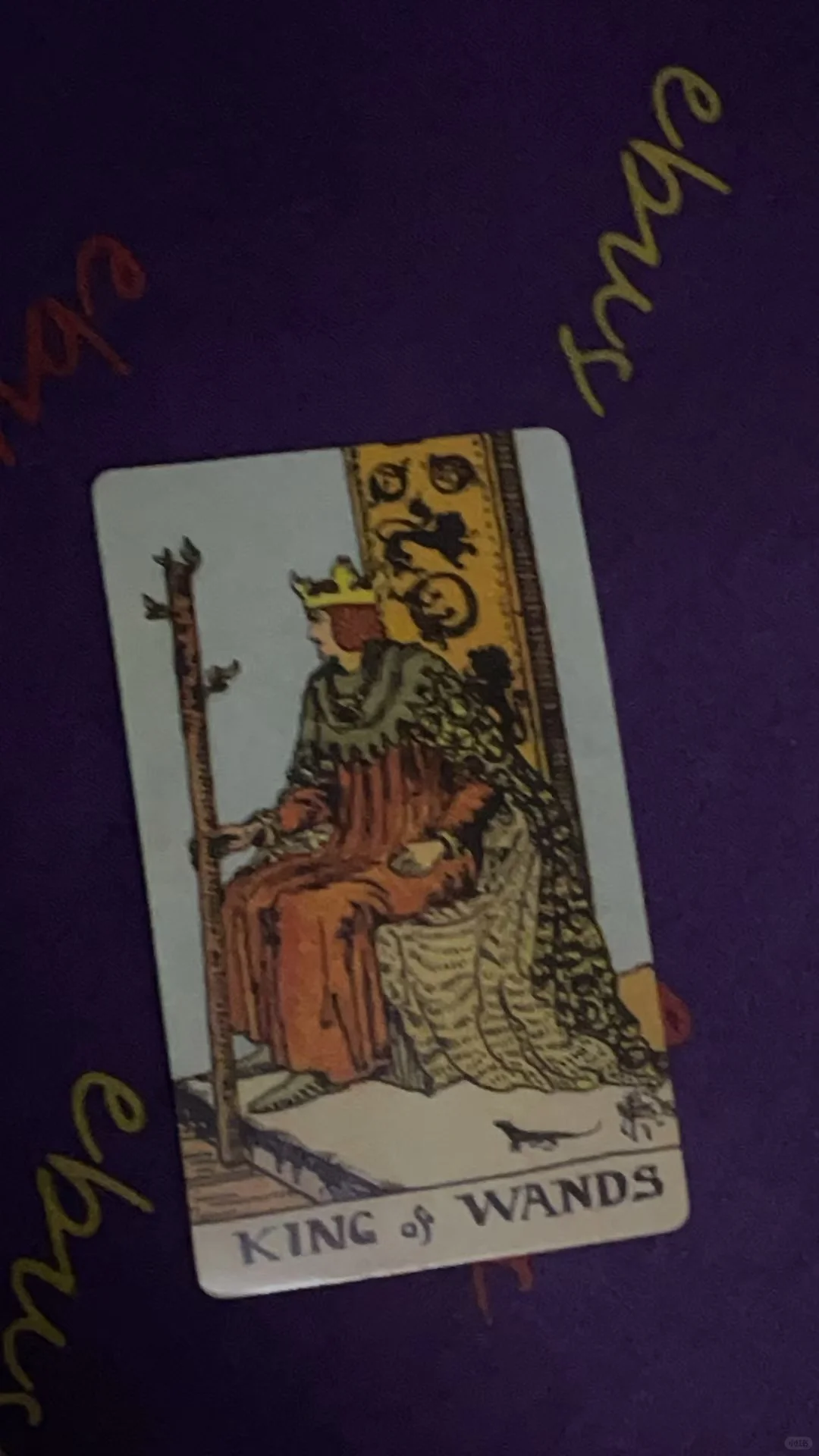 这张牌预示着：你马上拥有安稳而富有的末来星币十的 寓意：即将拥有安稳而...
