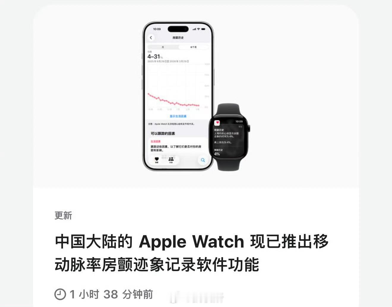 AppleWatch国行上线房颤功能国行的Apple Watch 什么时候能把血