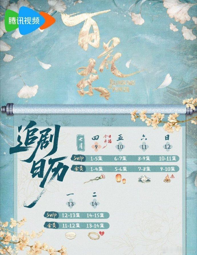 百花杀首播4集百花杀首周追剧日历 百花杀首播4集 