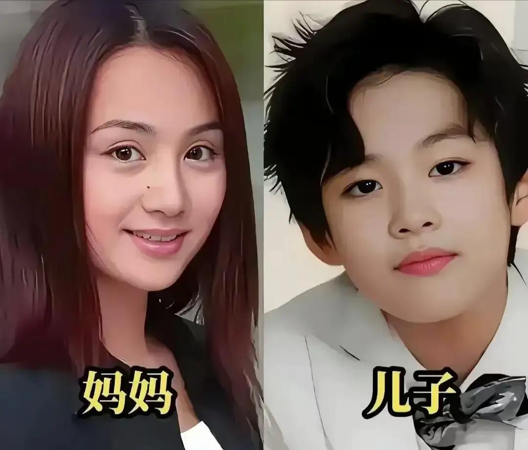 儿子一露面，全网喊妈
 
曹颖儿子直接复制粘贴，连眼角弧度都不差。陈红儿子在剧组