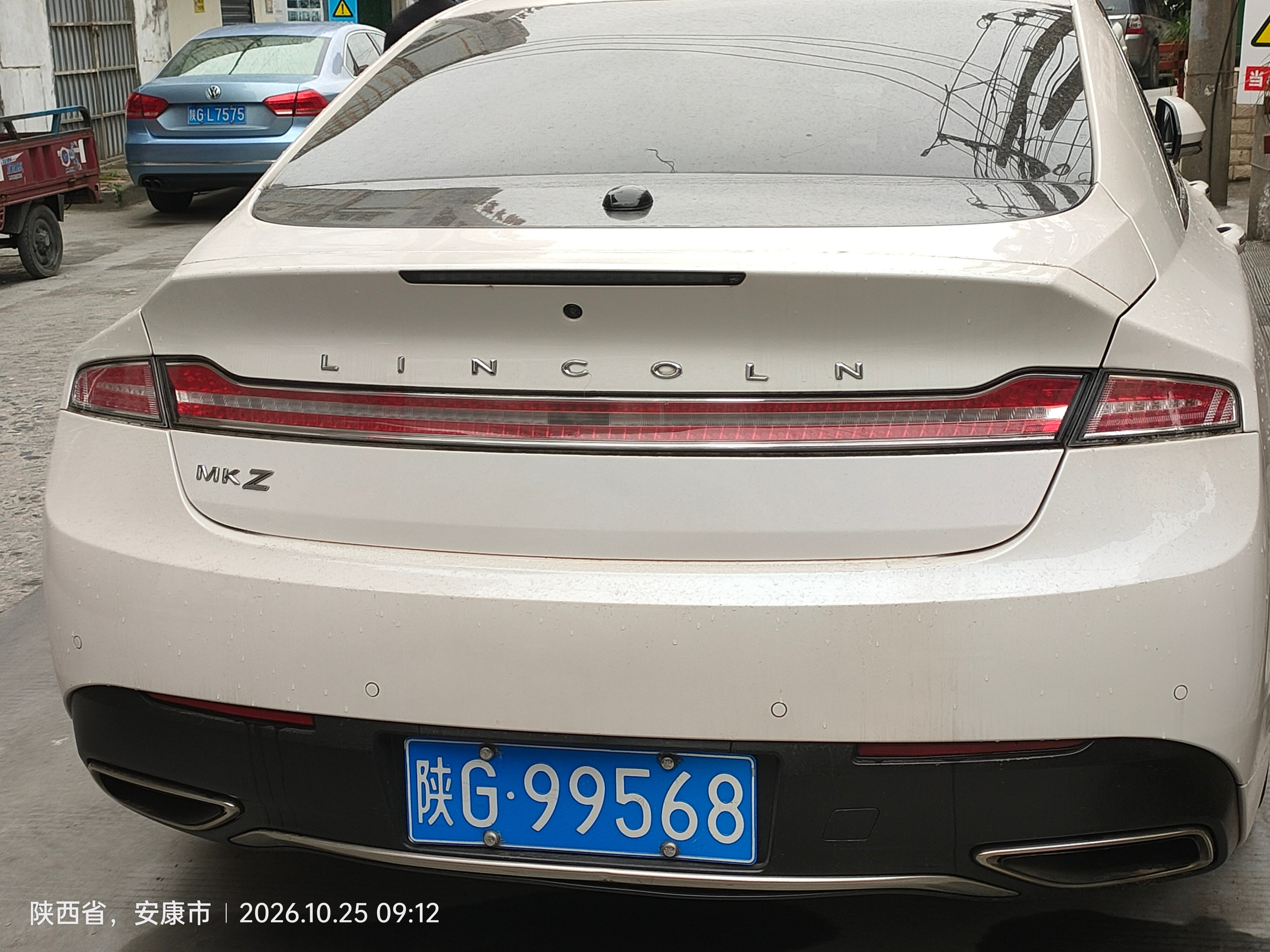 全球车牌[超话] 陕G99568林肯MKZ  ​​​