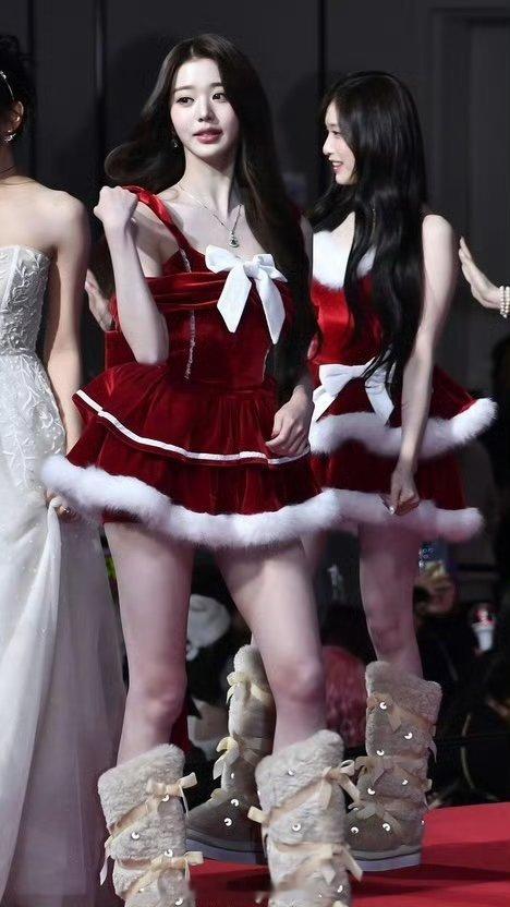 张元英红色圣诞裙纯BJD娃娃吧 好出彩的张元英 