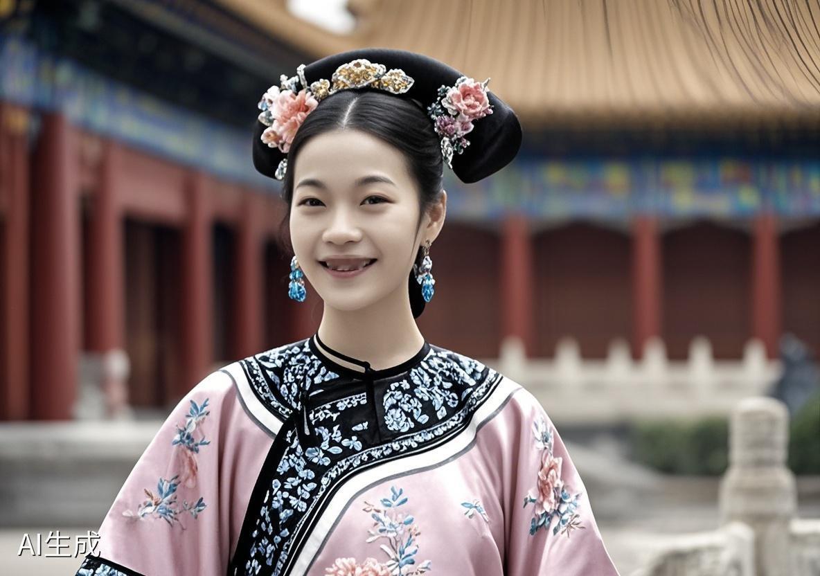 AI写真辑一袭清衫，立于丹陛之下～忽然懂了“九天阊阖开宫殿”的壮阔，原来历史的风