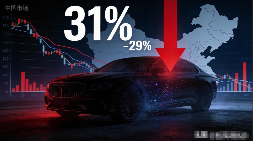 奔驰中国销量暴跌31%，一个时代真的过去了 
 
全球交付407200辆，同比下