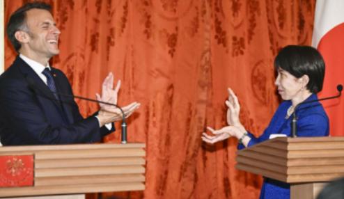 马克龙果然是变色龙，前脚刚跟日本商量着要联合起来对抗中国，刚回法国就向我们表示法