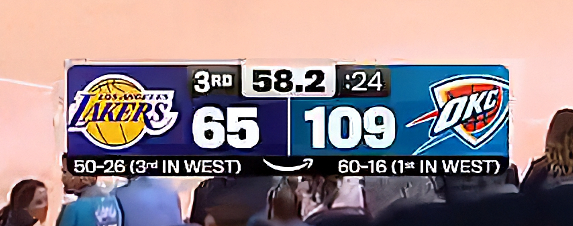 雷霆这是往死里打 湖人vs雷霆