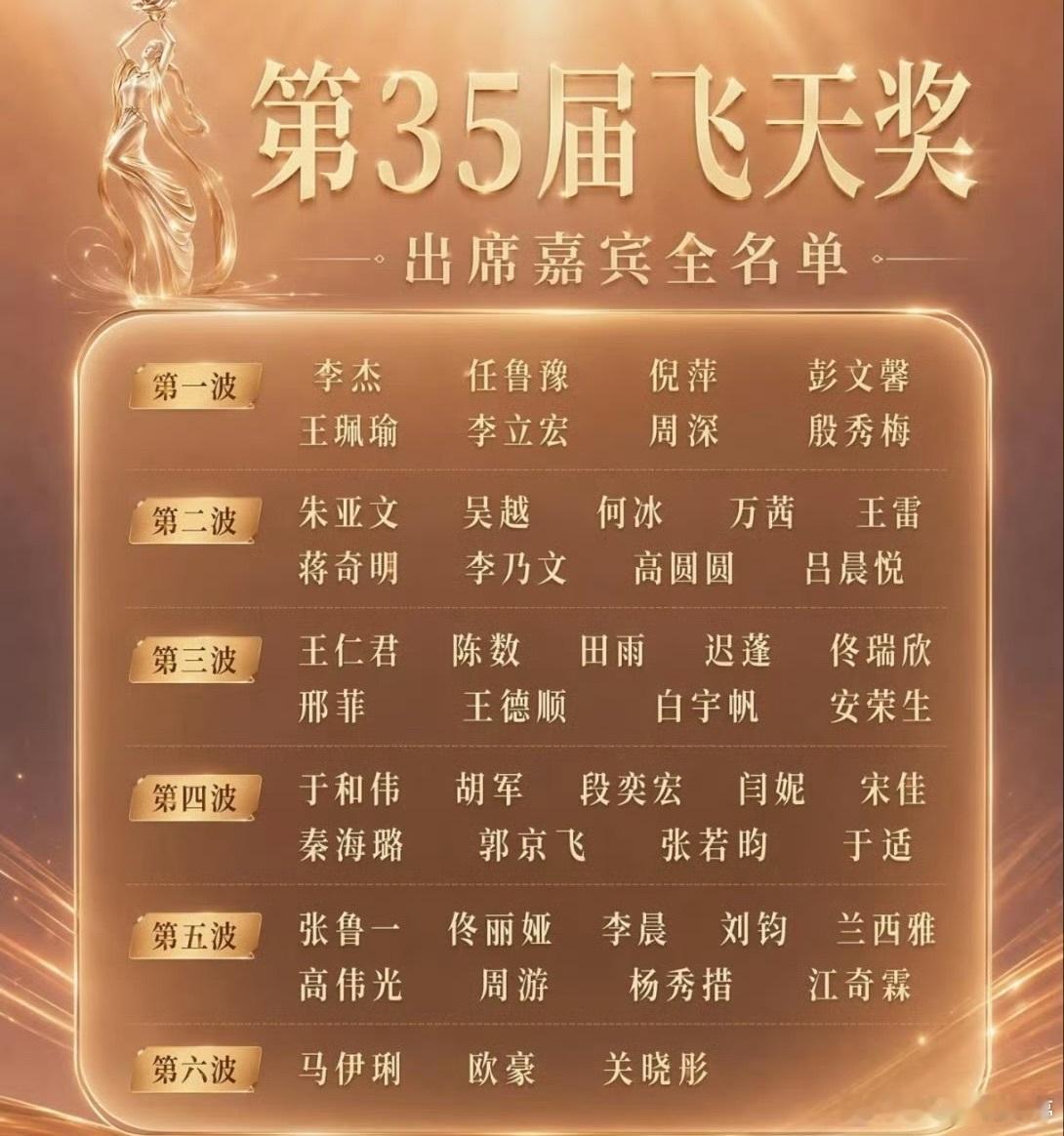 飞天奖红毯今年的飞天奖把赵丽颖拉出来站岗是啥意思？第一排除了老戏骨还有张若昀、于