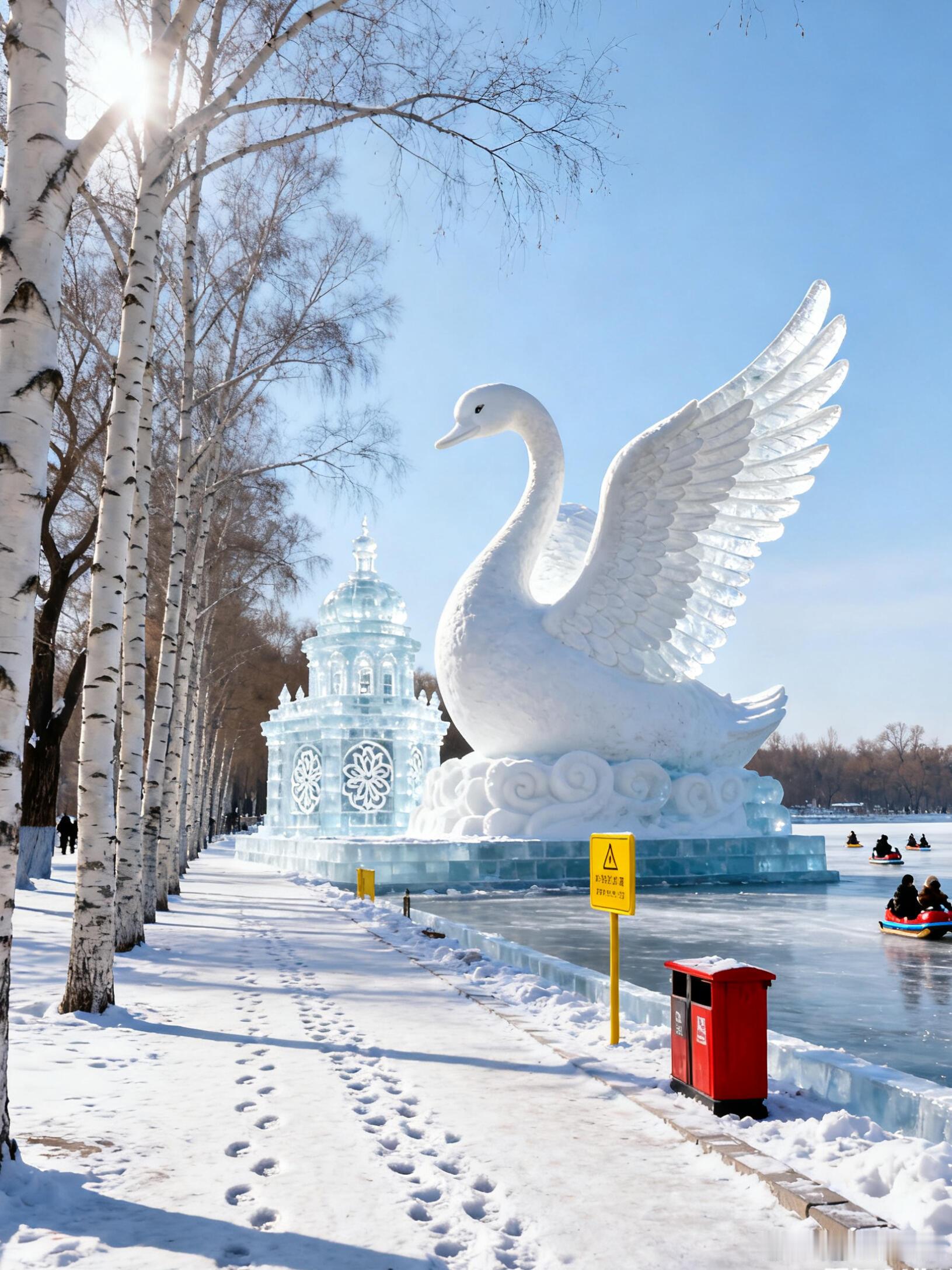 和家人打卡哈尔滨太阳岛，在城市绿洲里慢享团圆时光❄️被太阳岛的冬日浪漫拿捏住啦！