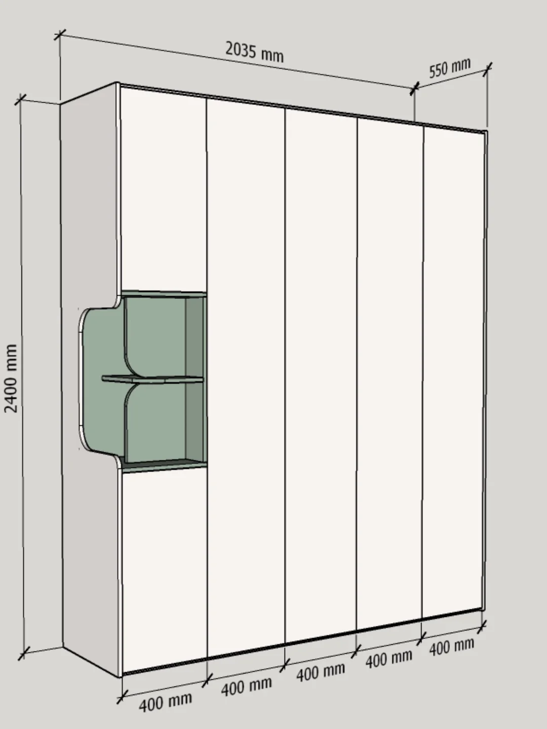 客户：这转角设计太爱了（附带详细尺寸）