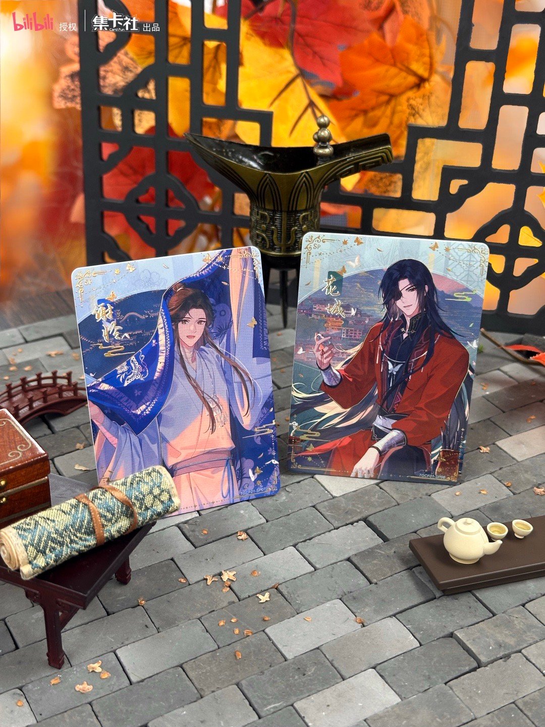 天官赐福  我CP的绝美双人卡面金线缠绕命定红线，炫彩流光藏尽相思动画短片这套新